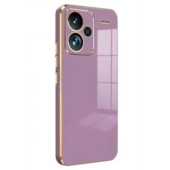 Newface Xiaomi Redmi Note 13 Pro Plus Kılıf Volet Silikon - Mor
