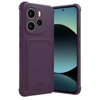 Newface Xiaomi Redmi Note 14 4G Kelvin Kartvizitli Silikon - Derin Mor