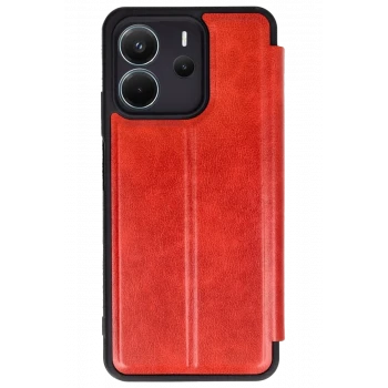 Newface Xiaomi Redmi Note 14 4G Kılıf Flip Cover - Kırmızı