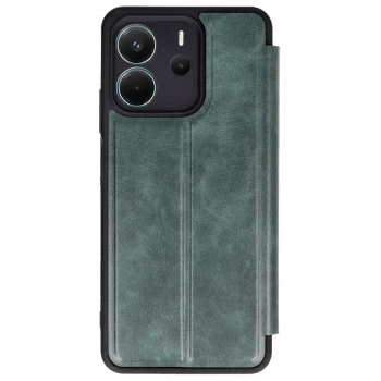 Newface Xiaomi Redmi Note 14 4G Kılıf Flip Cover - Koyu Yeşil