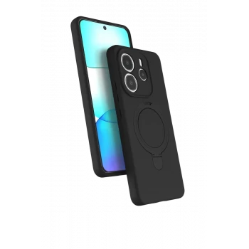 Newface Xiaomi Redmi Note 14 4G Regal Magsafe Standlı Kapak - Siyah