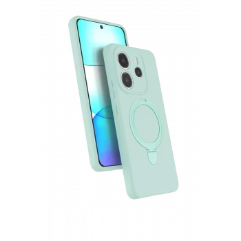 Newface Xiaomi Redmi Note 14 4G Regal Magsafe Standlı Kapak - Su Yeşili