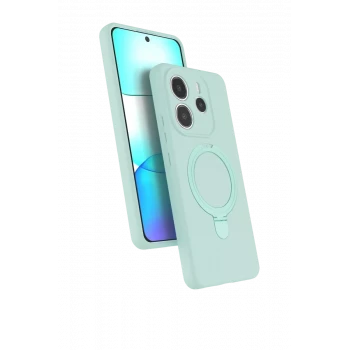Newface Xiaomi Redmi Note 14 4G Regal Magsafe Standlı Kapak - Su Yeşili
