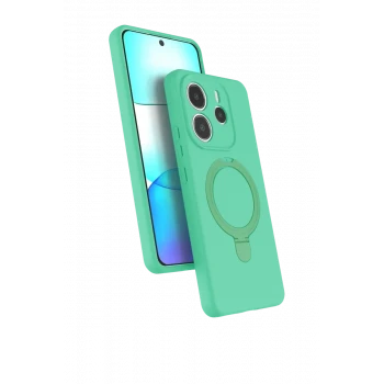 Newface Xiaomi Redmi Note 14 4G Regal Magsafe Standlı Kapak - Yeşil