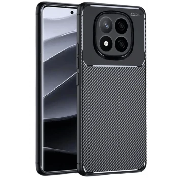 Newface Xiaomi Redmi Note 14 Pro 4G Kılıf Auto Focus Karbon Kapak - Siyah