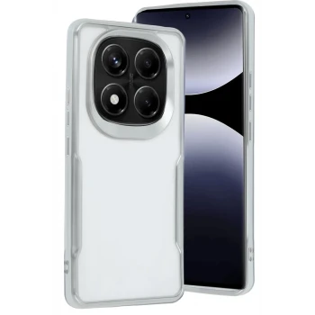 Newface Xiaomi Redmi Note 14 Pro 4G Kılıf Boyi Silikon Kapak - Gümüş