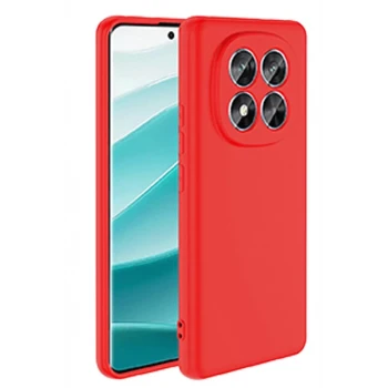 Newface Xiaomi Redmi Note 14 Pro 4G Kılıf First Silikon - Kırmızı