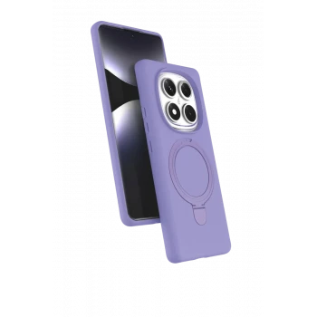 Newface Xiaomi Redmi Note 14 Pro 4G Regal Magsafe Standlı Kapak - Lila