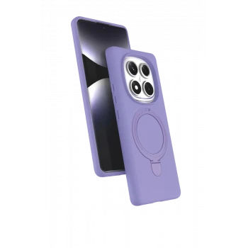 Newface Xiaomi Redmi Note 14 Pro 4G Regal Magsafe Standlı Kapak - Lila