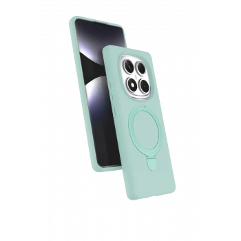 Newface Xiaomi Redmi Note 14 Pro 4G Regal Magsafe Standlı Kapak - Su Yeşili
