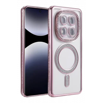Newface Xiaomi Redmi Note 14 Pro 5G Joke Simli Magneticsafe Kılıf - Pembe