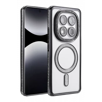 Newface Xiaomi Redmi Note 14 Pro 5G Joke Simli Magneticsafe Kılıf - Siyah