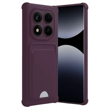 Newface Xiaomi Redmi Note 14 Pro 5G Kelvin Kartvizitli Silikon - Derin Mor