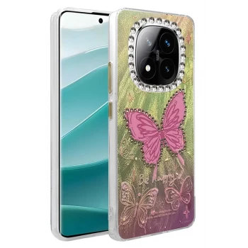 Newface Xiaomi Redmi Note 14 Pro 5G Kılıf Blade Aynalı Desenli Kapak - Desen 5