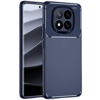 Newface Xiaomi Redmi Note 14 Pro Plus Kılıf Auto Focus Karbon Kapak - Lacivert