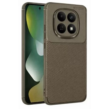 Newface Xiaomi Redmi Note 15 4G Auto Focus Karbon Kapak - Kahverengi