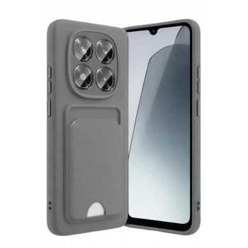 Newface Xiaomi Redmi Note 15 4G Kelvin Kartvizitli Silikon - Gri