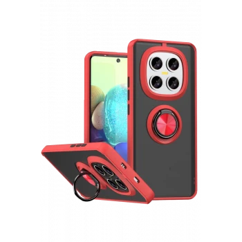 Newface Xiaomi Redmi Note 15 4G Montreal Yüzüklü Silikon Kapak - Kırmızı