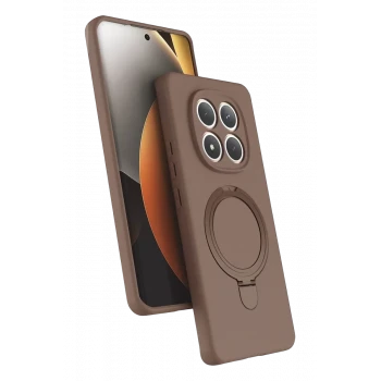 Newface Xiaomi Redmi Note 15 4G Regal Magsafe Standlı Kapak - Çöl Titanyum