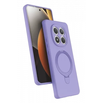 Newface Xiaomi Redmi Note 15 4G Regal Magsafe Standlı Kapak - Lila