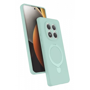 Newface Xiaomi Redmi Note 15 4G Regal Magsafe Standlı Kapak - Su Yeşili