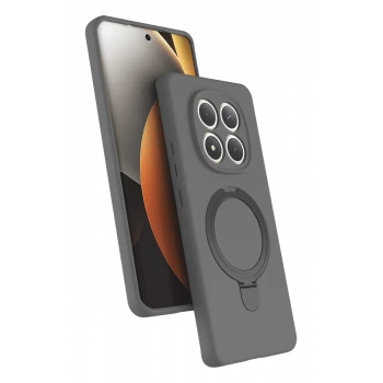 Newface Xiaomi Redmi Note 15 4G Regal Magsafe Standlı Kapak - Titan Gri