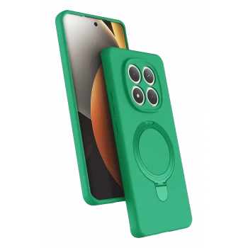 Newface Xiaomi Redmi Note 15 4G Regal Magsafe Standlı Kapak - Yeşil