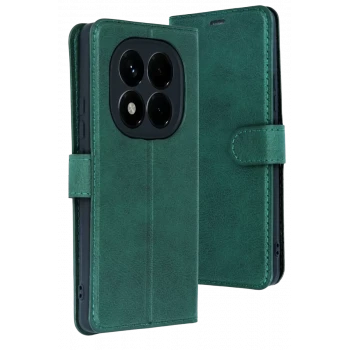 Newface Xiaomi Redmi Note 15 4G Trend S Plus Kapaklı Kılıf - Yeşil