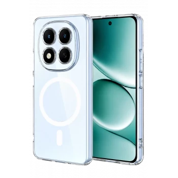 Newface Xiaomi Redmi Note 15 Pro 4G Combo Sert Şeffaf Magsafe Kapak - Şeffaf
