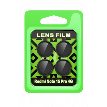 Newface Xiaomi Redmi Note 15 Pro 4G Raze Metal Kamera Lens - Siyah