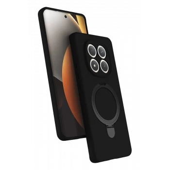 Newface Xiaomi Redmi Note 15 Pro 4G Regal Magsafe Standlı Kapak - Siyah