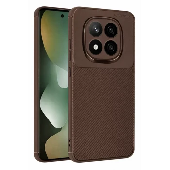 Newface Xiaomi Redmi Note 15 Pro 5G Auto Focus Karbon Kapak - Kahverengi