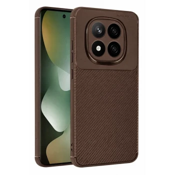 Newface Xiaomi Redmi Note 15 Pro 5G Auto Focus Karbon Kapak - Kahverengi