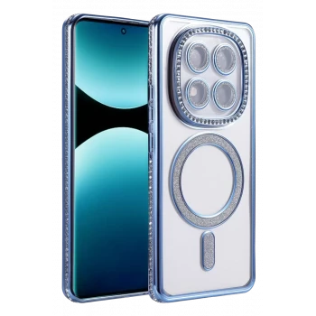 Newface Xiaomi Redmi Note 15 Pro 5G Joke Simli Magneticsafe Kılıf - Mavi