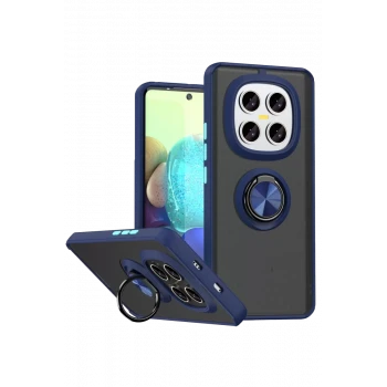 Newface Xiaomi Redmi Note 15 Pro 5G Montreal Yüzüklü Silikon Kapak - Lacivert