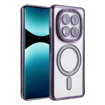 Newface Xiaomi Redmi Note 15 Pro Plus 5G Joke Simli Magneticsafe Kılıf - Derin Mor
