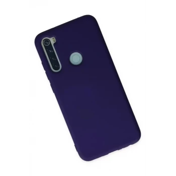 Newface Xiaomi Redmi Note 8 Kılıf Nano içi Kadife Silikon - Mor