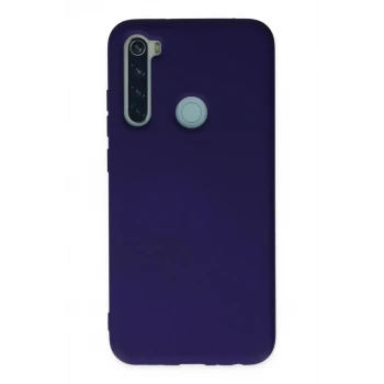 Newface Xiaomi Redmi Note 8 Kılıf Nano içi Kadife Silikon - Mor