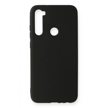 Newface Xiaomi Redmi Note 8 Kılıf Nano içi Kadife Silikon - Siyah
