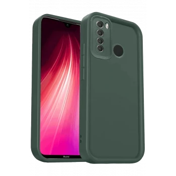 Newface Xiaomi Redmi Note 8 Kılıf Viera Silikon - Koyu Yeşil