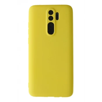 Newface Xiaomi Redmi Note 8 Pro Kılıf First Silikon - Sarı