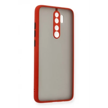 Newface Xiaomi Redmi Note 8 Pro Kılıf Montreal Silikon Kapak - Kırmızı