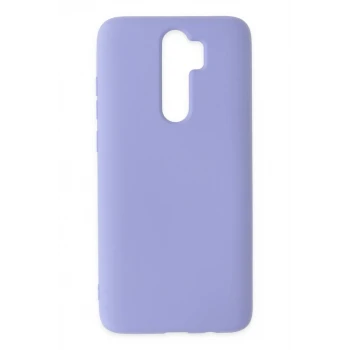 Newface Xiaomi Redmi Note 8 Pro Kılıf Nano içi Kadife Silikon - Lila