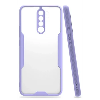 Newface Xiaomi Redmi Note 8 Pro Kılıf Platin Silikon - Lila