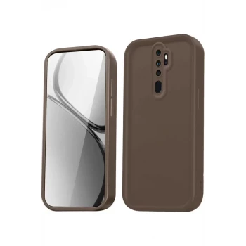 Newface Xiaomi Redmi Note 8 Pro Kılıf Viera Silikon - Kahverengi