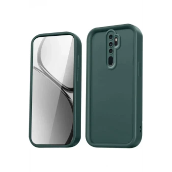 Newface Xiaomi Redmi Note 8 Pro Kılıf Viera Silikon - Koyu Yeşil