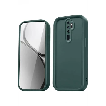 Newface Xiaomi Redmi Note 8 Pro Kılıf Viera Silikon - Koyu Yeşil