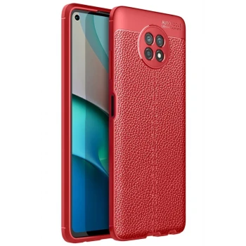 Newface Xiaomi Redmi Note 9 5G Kılıf Auto Focus Kapak - Kırmızı