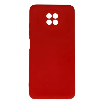 Newface Xiaomi Redmi Note 9 5G Kılıf Nano içi Kadife Silikon - Kırmızı