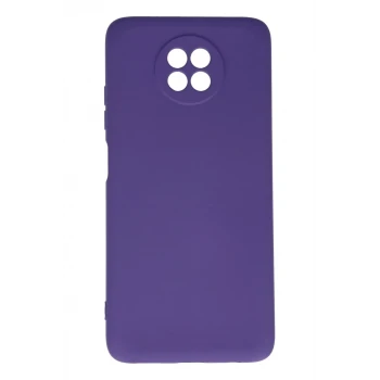Newface Xiaomi Redmi Note 9 5G Kılıf Nano içi Kadife Silikon - Mor